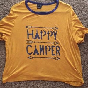 Happy camper crop top